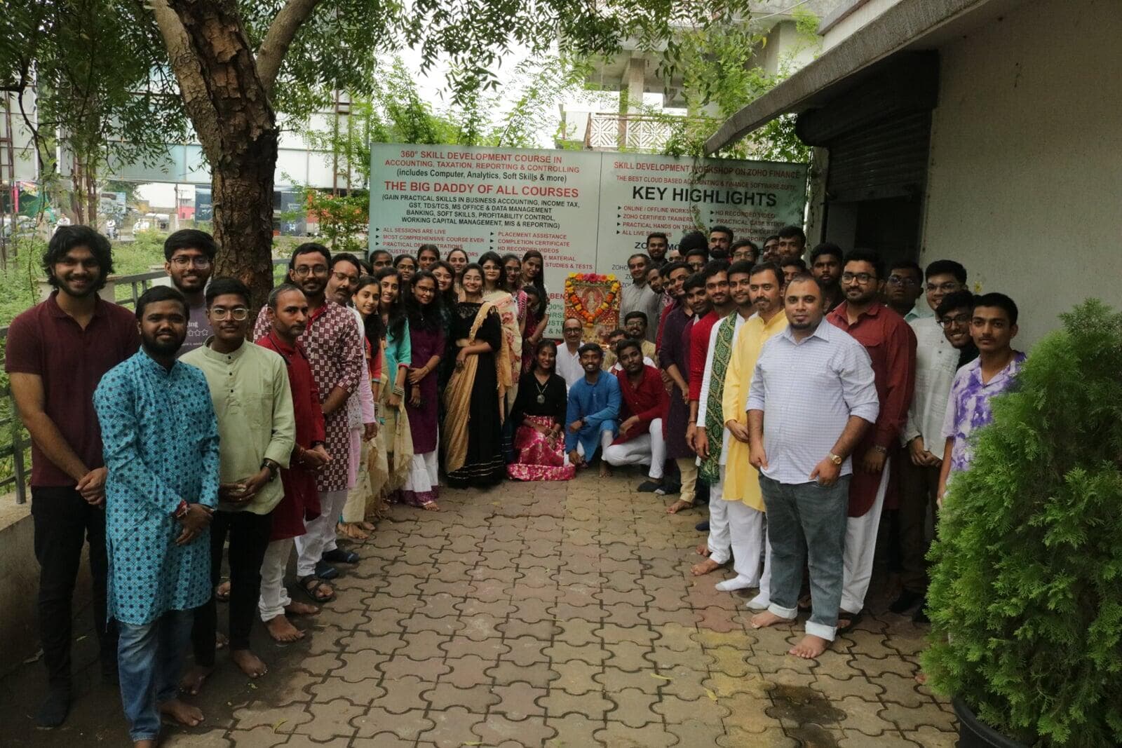 Strateworks team gathering for Navratri