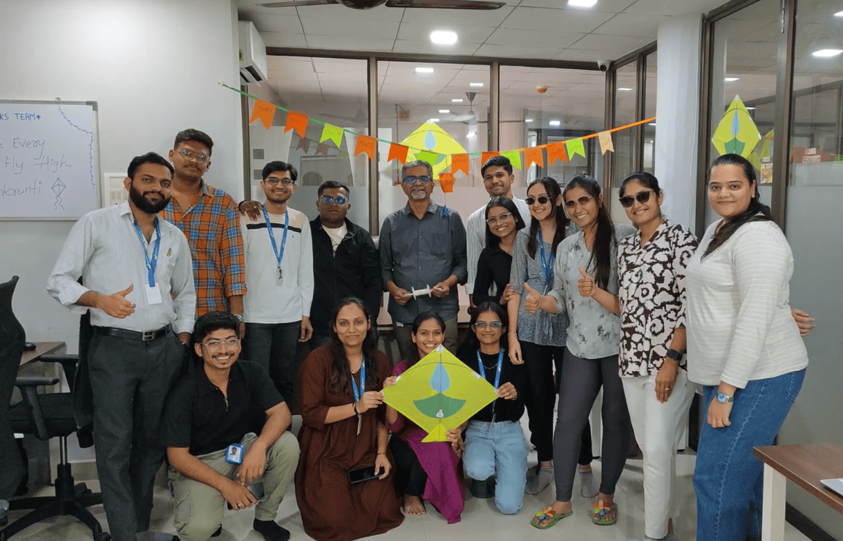 Strateworks office decorated for Makar Sankranti